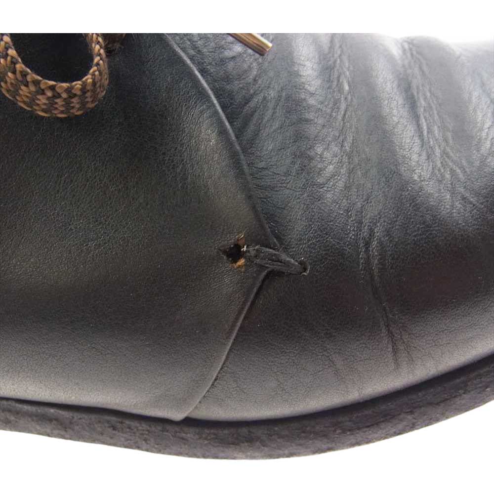 スギナリモリモト SGM-04 Seamless Derby Shoes  Calf flux カーフ フラックス レザー ダービーシューズ ブラック系 インソール実寸約26cm【中古】