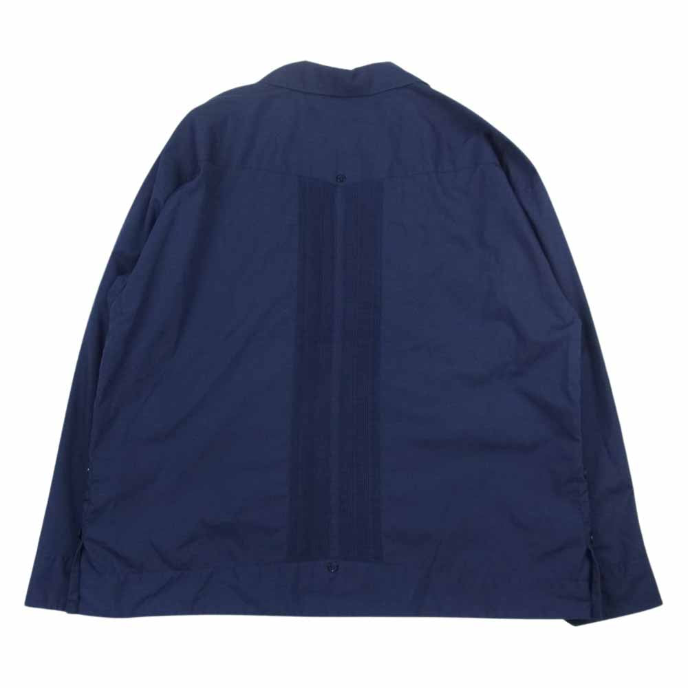 TENDERLOIN テンダーロイン 18SS T-GUAYABERA SHT L/S キューバ 長袖 シャツ ネイビー系 S【中古】