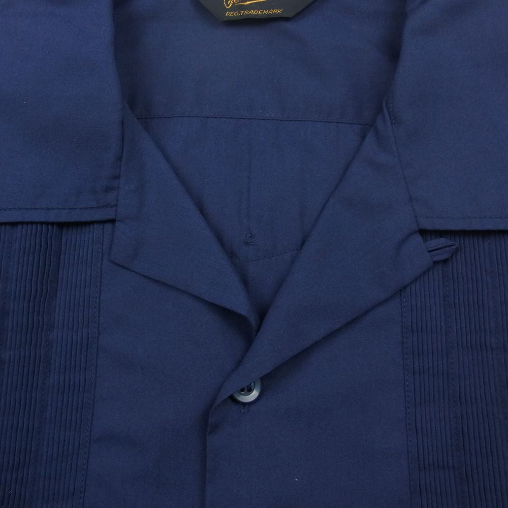 TENDERLOIN テンダーロイン 18SS T-GUAYABERA SHT L/S キューバ 長袖 シャツ ネイビー系 S【中古】