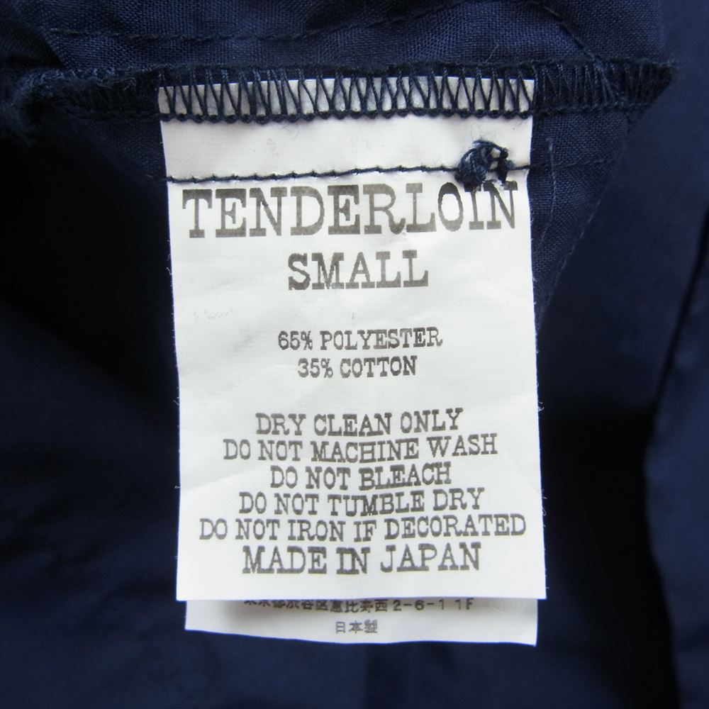TENDERLOIN テンダーロイン 18SS T-GUAYABERA SHT L/S キューバ 長袖 シャツ ネイビー系 S【中古】