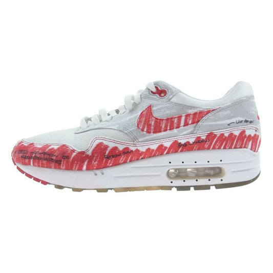 NIKE ナイキ CJ4286-101 AIR MAX1 エアマックス スニーカー ホワイト系 レッド系 28cm【中古】