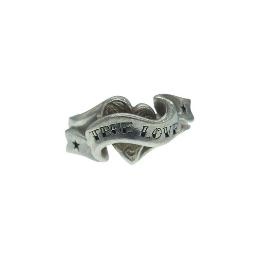 PUERTA DEL SOL プエルタデルソル タトゥハートリング TRUE LOVE Tattoo リボン SILVER 950 リング シルバー系 17号【中古】