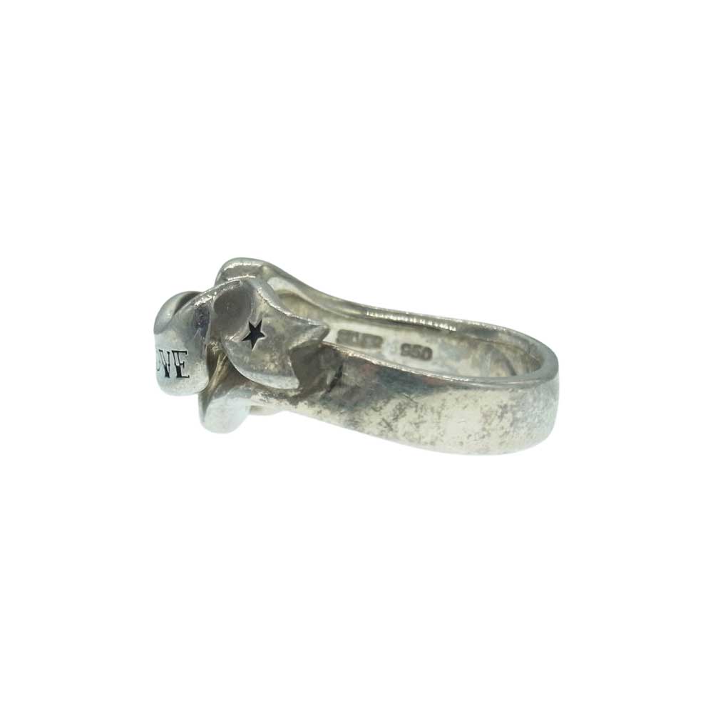 PUERTA DEL SOL プエルタデルソル タトゥハートリング TRUE LOVE Tattoo リボン SILVER 950 リング シルバー系 17号【中古】