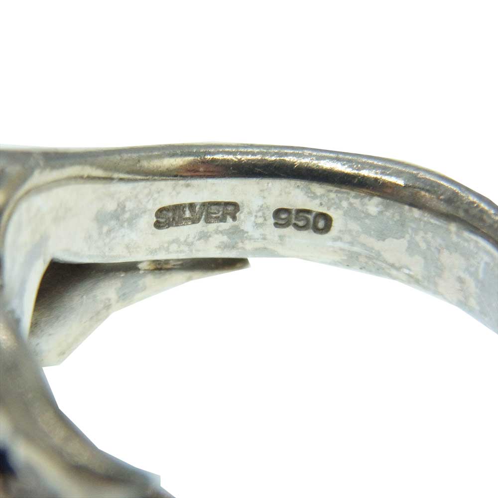 PUERTA DEL SOL プエルタデルソル タトゥハートリング TRUE LOVE Tattoo リボン SILVER 950 リング シルバー系 17号【中古】