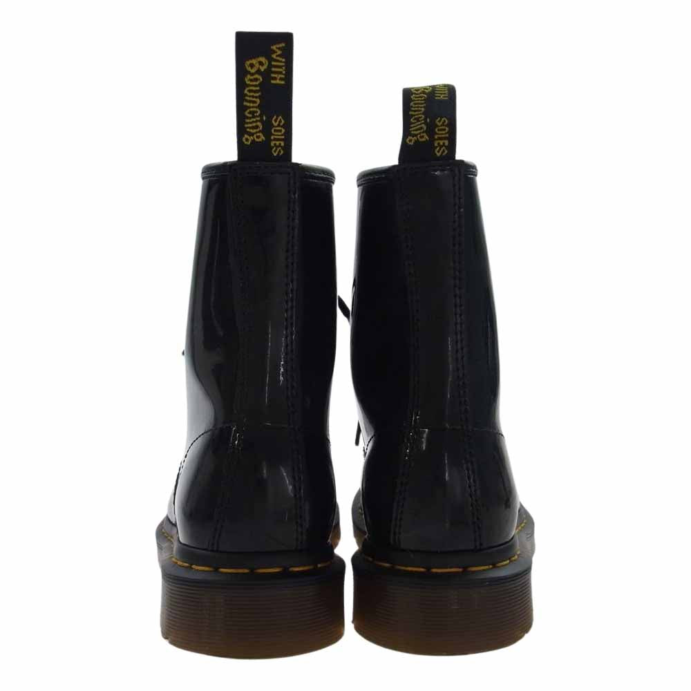 Dr.Martens ドクターマーチン VEGAN Chrome ８ホール エナメル ブーツ ブラック系 EU39【中古】