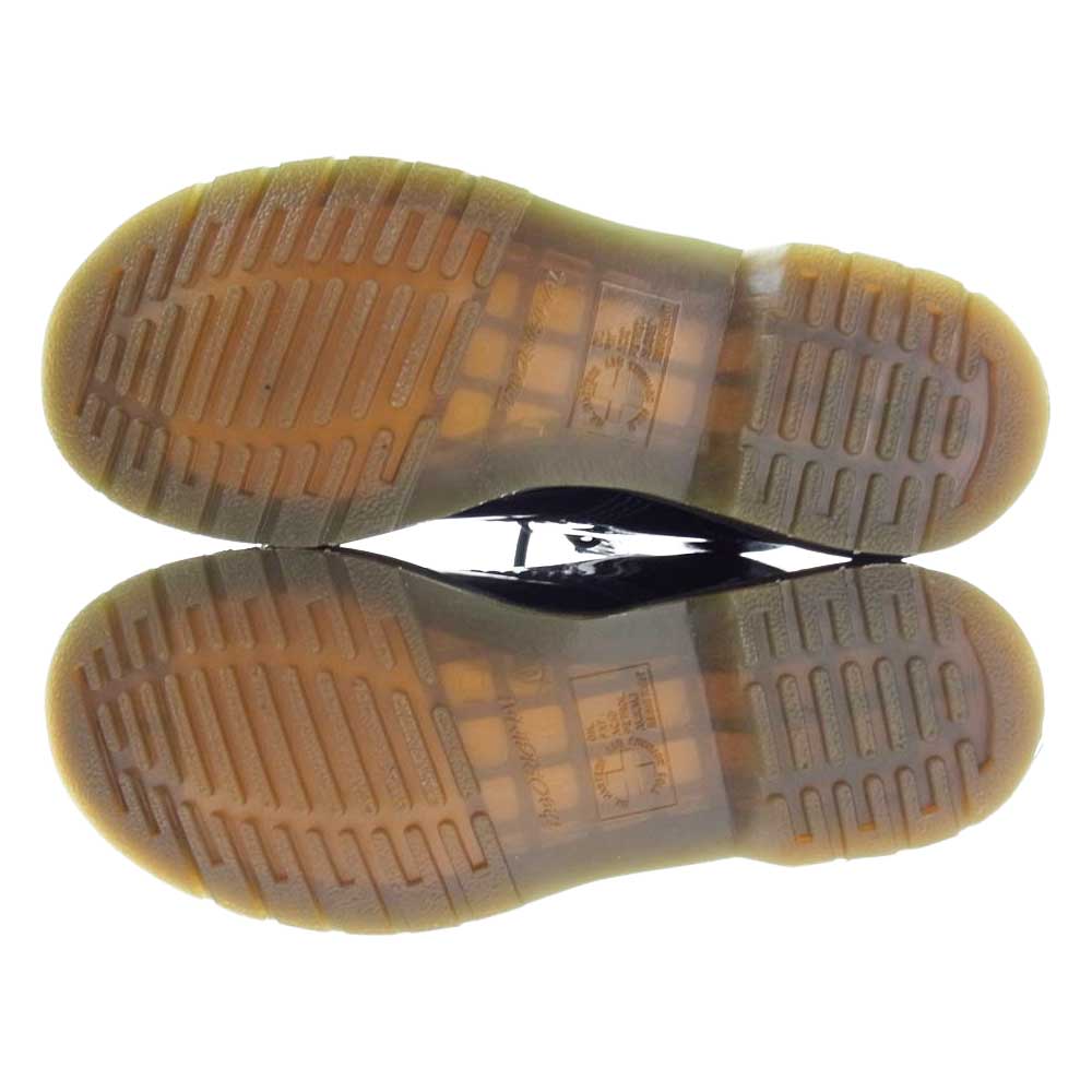 Dr.Martens ドクターマーチン VEGAN Chrome ８ホール エナメル ブーツ ブラック系 EU39【中古】