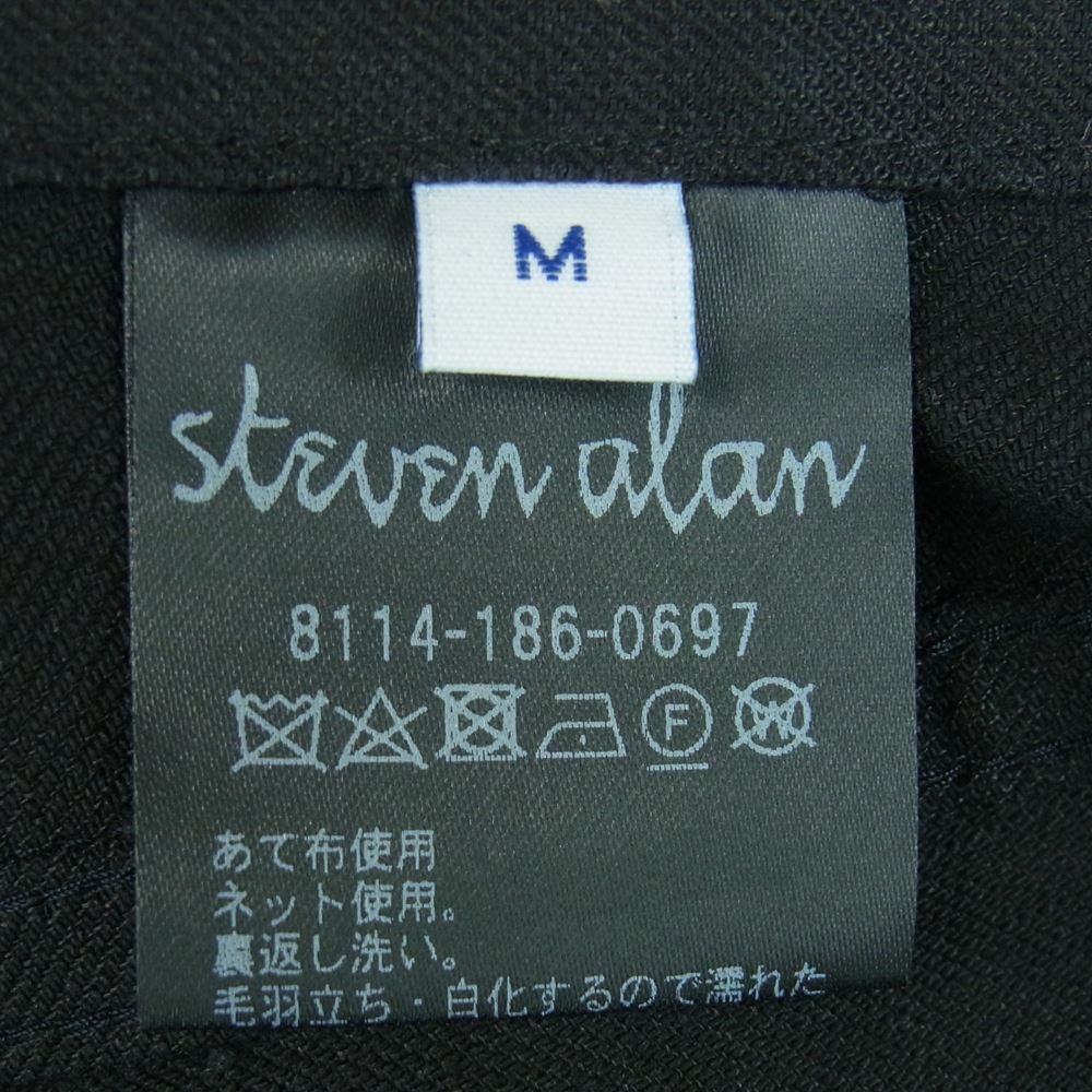 スティーブン アラン 8114-186-0697 MANTECO LNN 5P BAGGY TAPERED PANTS 5ポケット バギー テーパード パンツ ブラック系 M【中古】