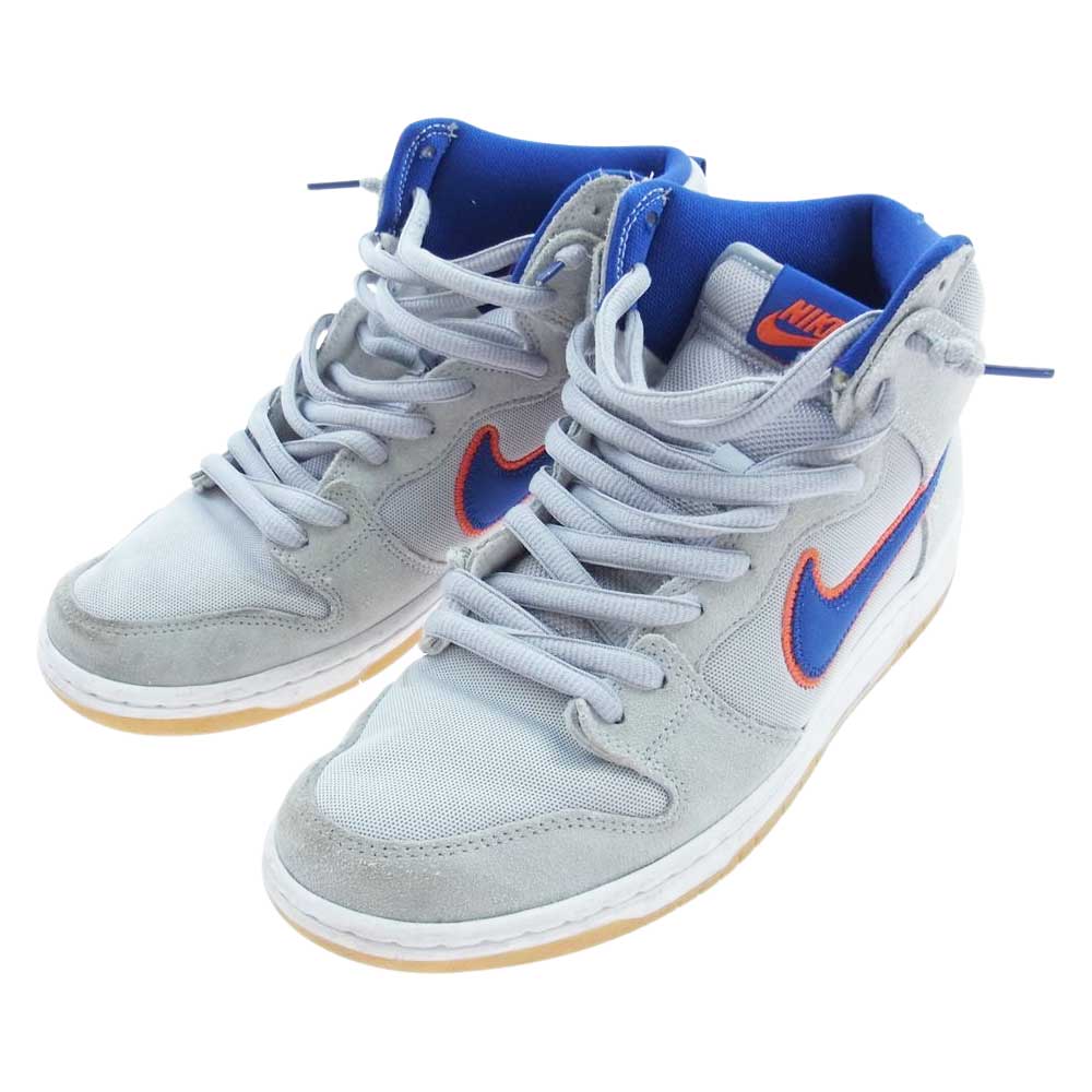 NIKE ナイキ DH7155-001 SB Dunk High Rush Blue and Team Orange SB ダンク ハイ  ラッシュ ブルー アンド チーム オレンジ スニーカー グレー系 ブルー系 27.5cm【中古】