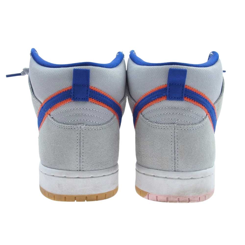 NIKE ナイキ DH7155-001 SB Dunk High Rush Blue and Team Orange SB ダンク ハイ  ラッシュ ブルー アンド チーム オレンジ スニーカー グレー系 ブルー系 27.5cm【中古】