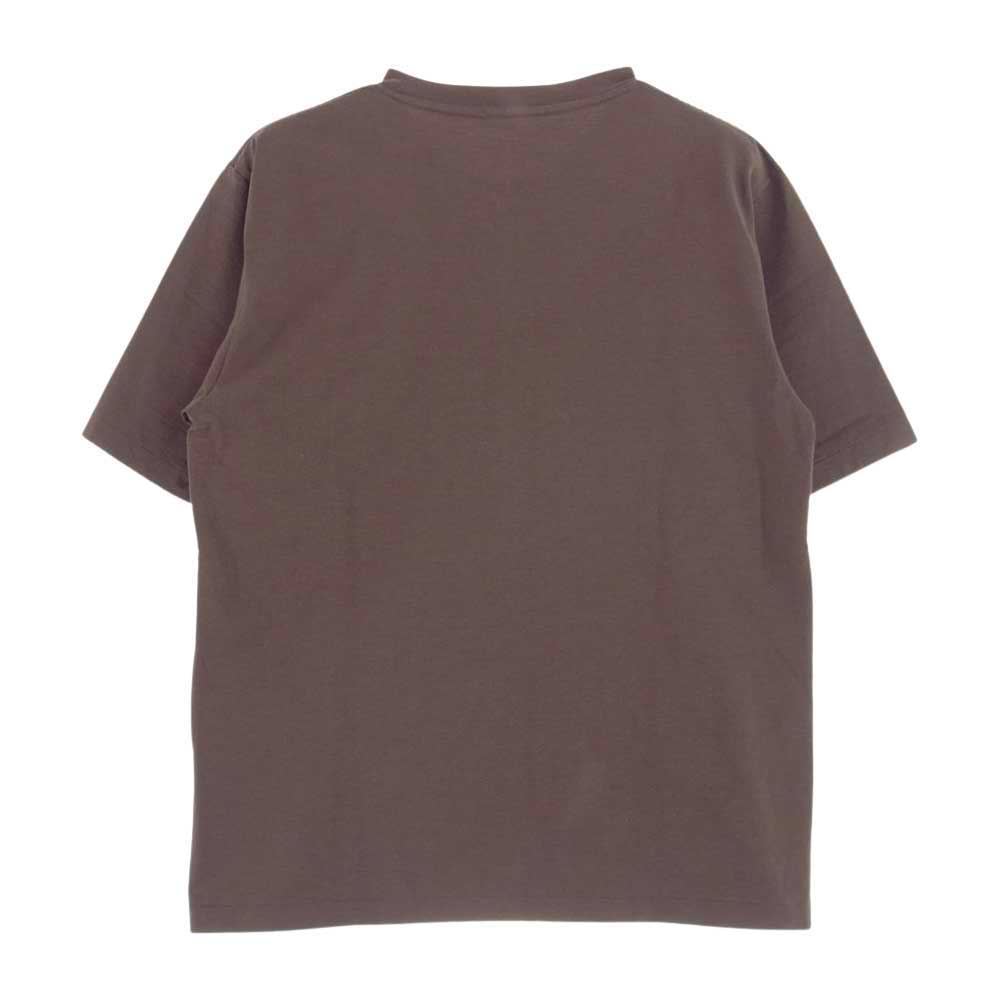 AURALEE オーラリー 21SS A21ST02OG ORGANIC COTTON COMPACT JERSEY TEE オリジナル コットン コンパクト ジャージー 半袖 Tシャツ ブラウン系 1【美品】【中古】