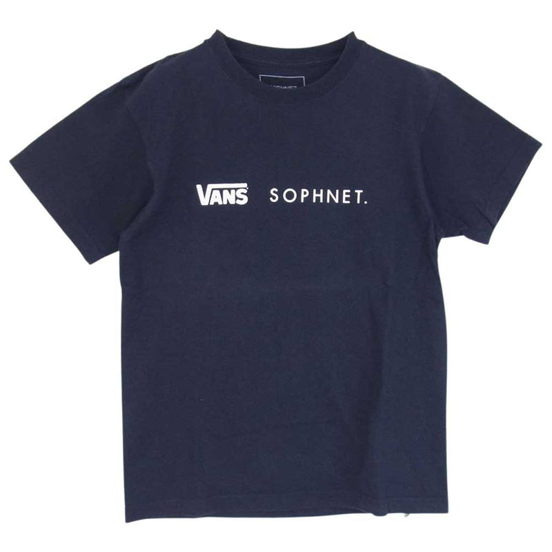 SOPH ソフ × VANS バンズ SOPH-160190 プリント Tシャツ ネイビー系 S【中古】