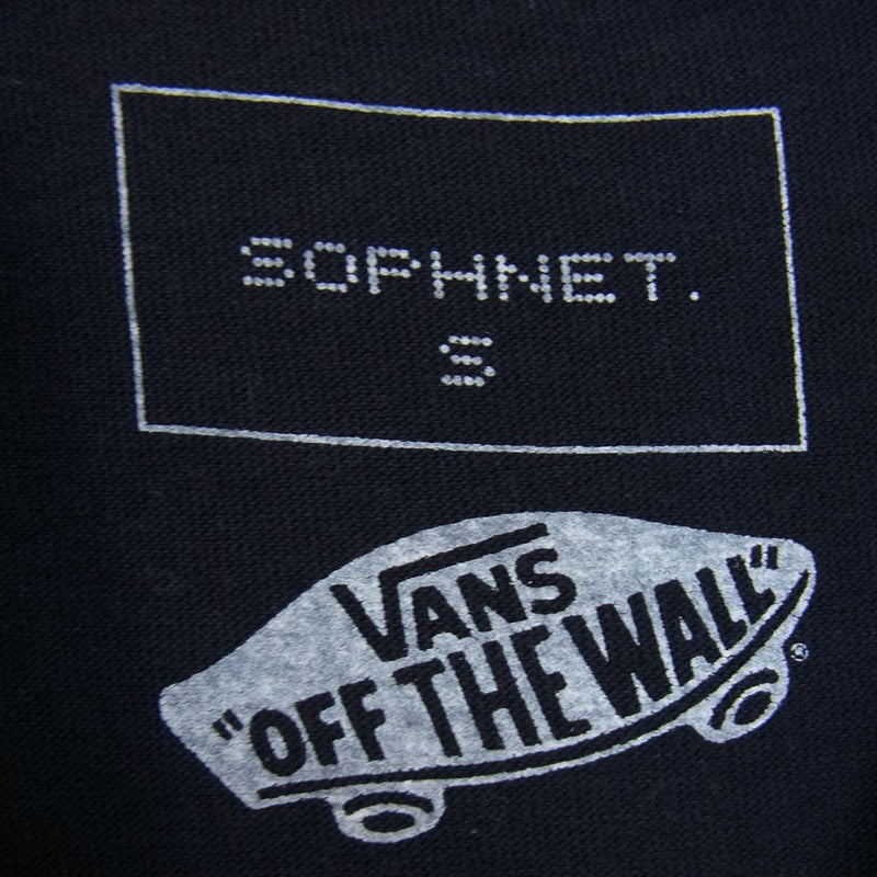 SOPH ソフ × VANS バンズ SOPH-160190 プリント Tシャツ ネイビー系 S【中古】