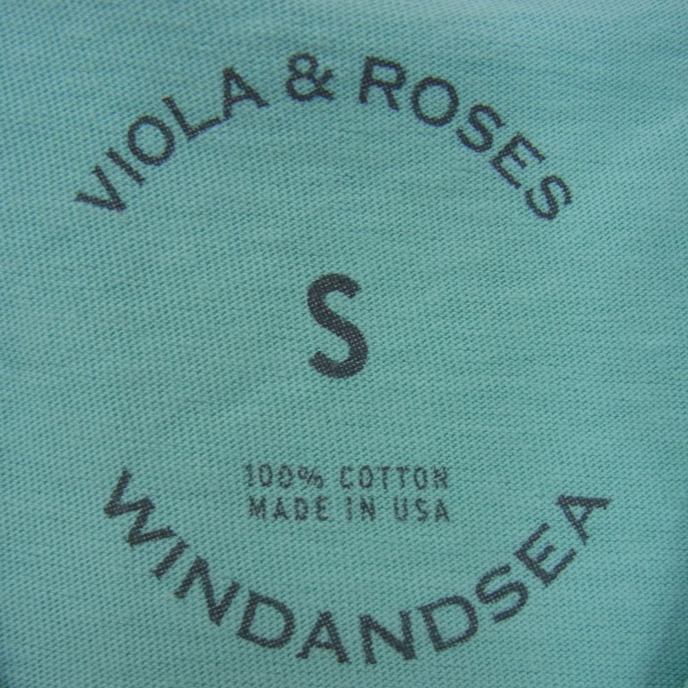 WIND AND SEA ウィンダンシー WDS-VR-01 VIOLA ROSES ローズ プリント Tシャツ  グリーン系 S【中古】