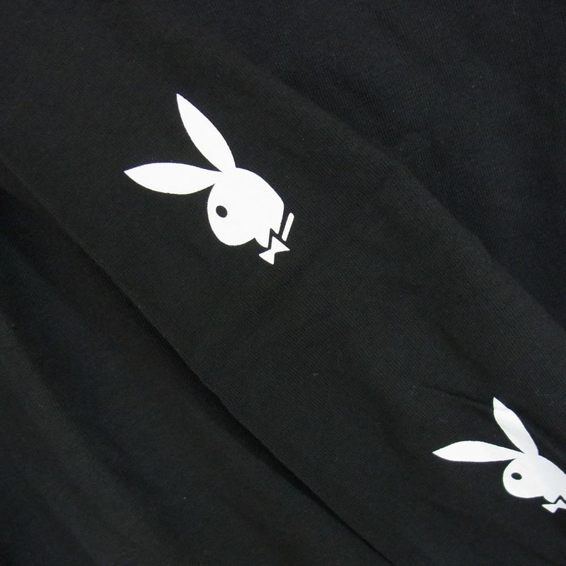 GOD SELECTION XXX ゴッドセレクション PLAYBOY プレイボーイ 20AW 長袖 Tシャツ 黒 ブラック系 S【極上美品】【中古】