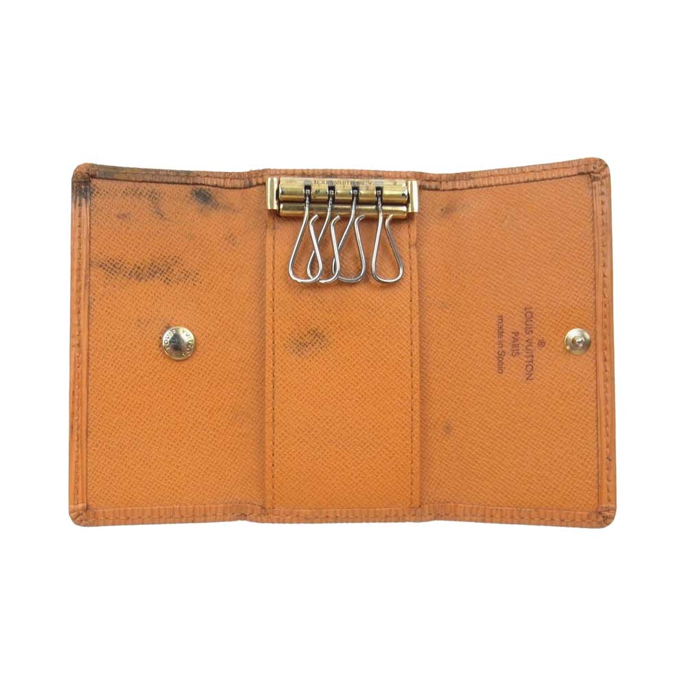 LOUIS VUITTON ルイ・ヴィトン  M63827 ミュルティクレ4 4連 エピ キーケース レザー M63827 オレンジ系【中古】