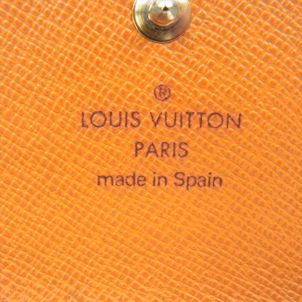 LOUIS VUITTON ルイ・ヴィトン  M63827 ミュルティクレ4 4連 エピ キーケース レザー M63827 オレンジ系【中古】