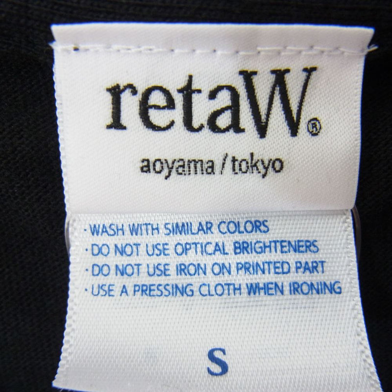 FRAGMENT DESIGN フラグメントデザイン × retaW リトゥ FRAGRANCE 半袖 Tシャツ ブラック系 S【極上美品】【中古】