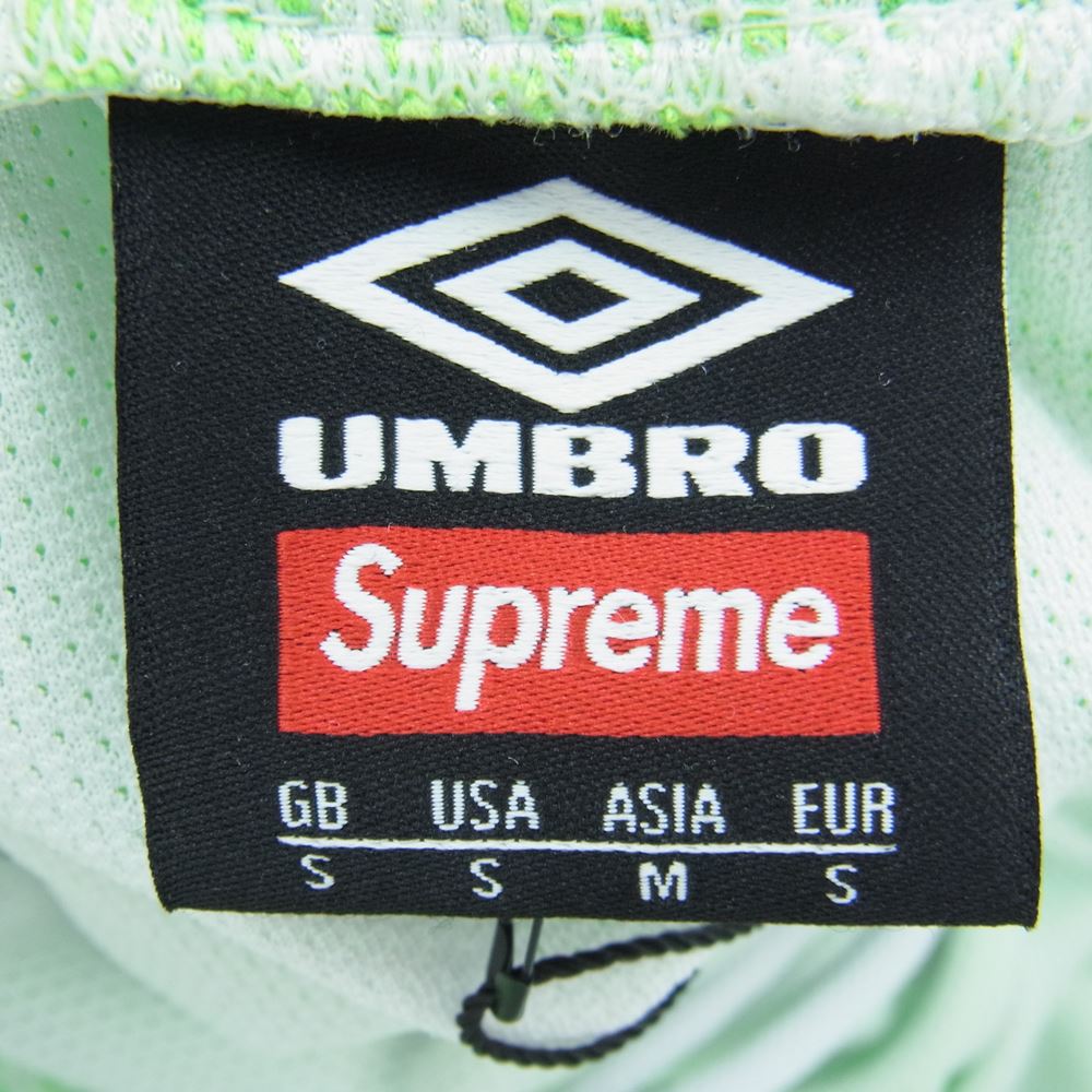 Supreme シュプリーム 23SS × Umbro アンブロ Jacquard Animal Print Soccer Short アニマル プリント ハーフ パンツ ショーツ グリーン ライトグリーン系 S【新古品】【未使用】【中古】