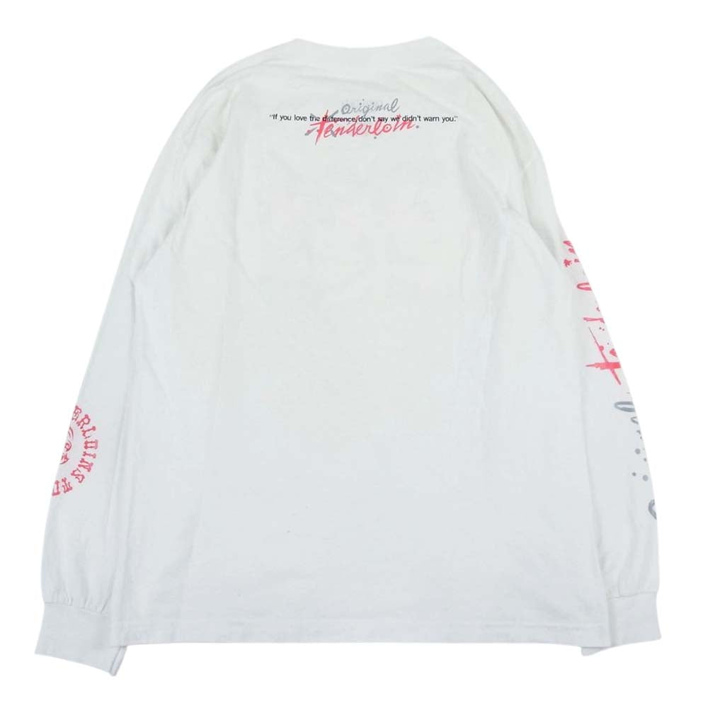 TENDERLOIN テンダーロイン TEE L/S T.W.B.P.M エイプ ボルネオスカル 長袖 Tシャツ ホワイト系 M【中古】