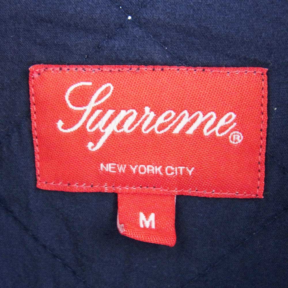 Supreme シュプリーム 19AW Quilted Plaid Zip Up Shirt チェック ジップ キルティング ジャケット ブルゾン マルチカラー系 M【中古】