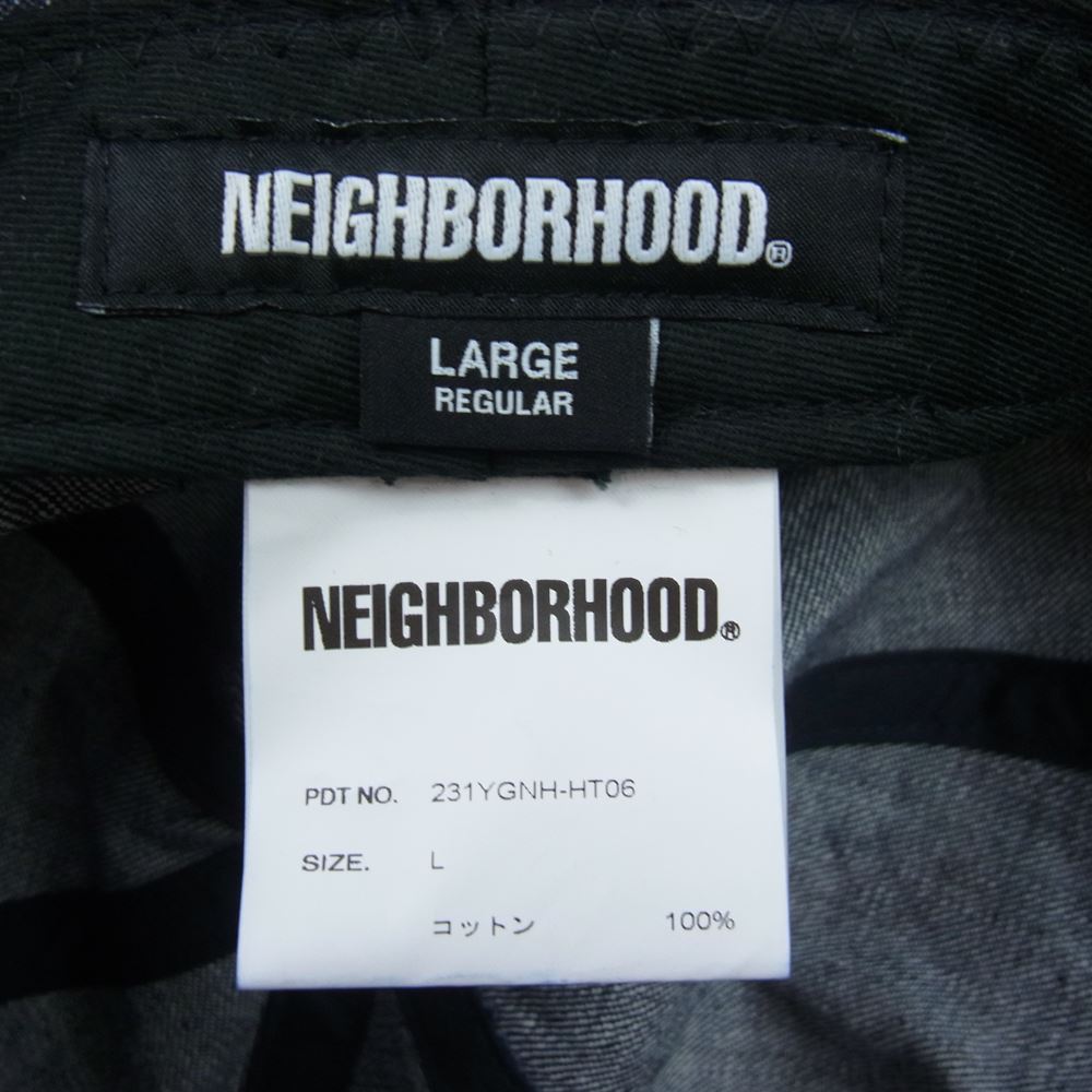 NEIGHBORHOOD ネイバーフッド 231YGNH-HT06 DENIM BALL HAT デニム ボール ハット インディゴブルー系 L【中古】