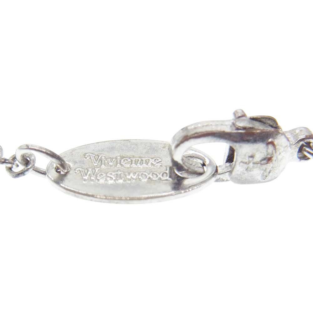 Vivienne Westwood ヴィヴィアンウエストウッド ディアマンテ ハート ブレスレット シルバー系 ピンク系【中古】