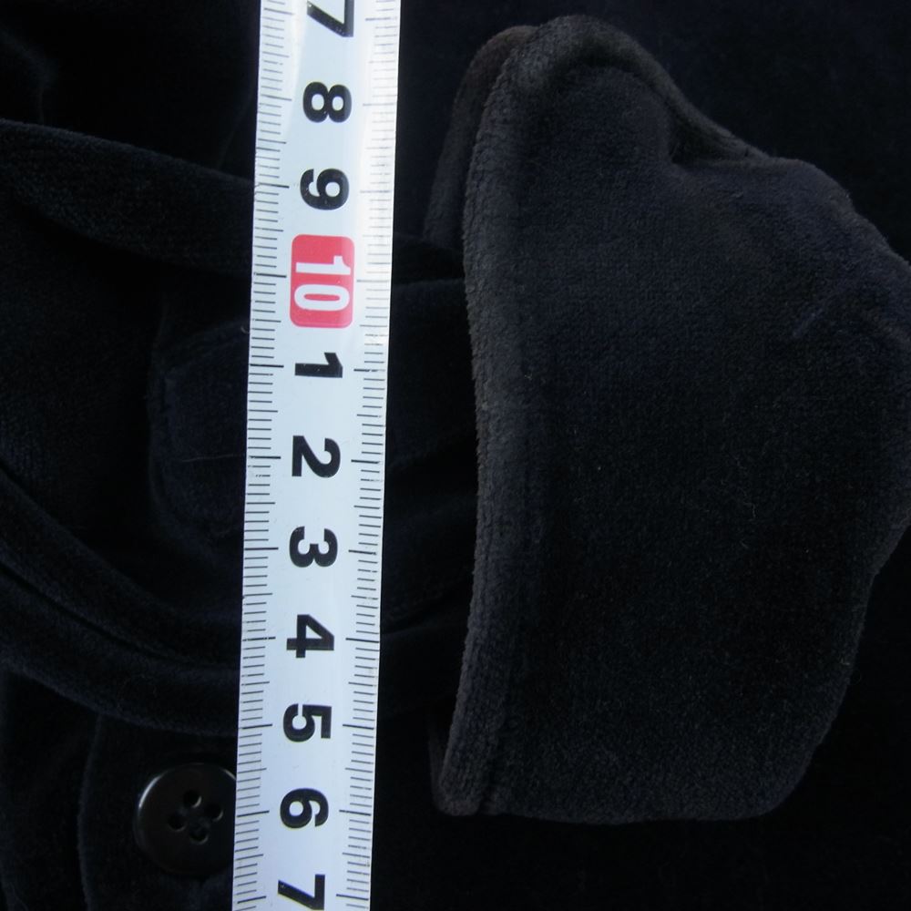 Emporio Armani エンポリオ・アルマーニ 国内正規品 ベロア シャツ ジャケット ダークネイビー系 48【中古】