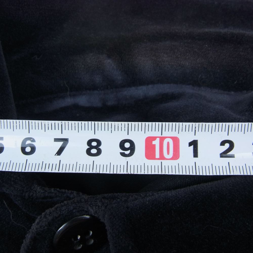 Emporio Armani エンポリオ・アルマーニ 国内正規品 ベロア シャツ ジャケット ダークネイビー系 48【中古】