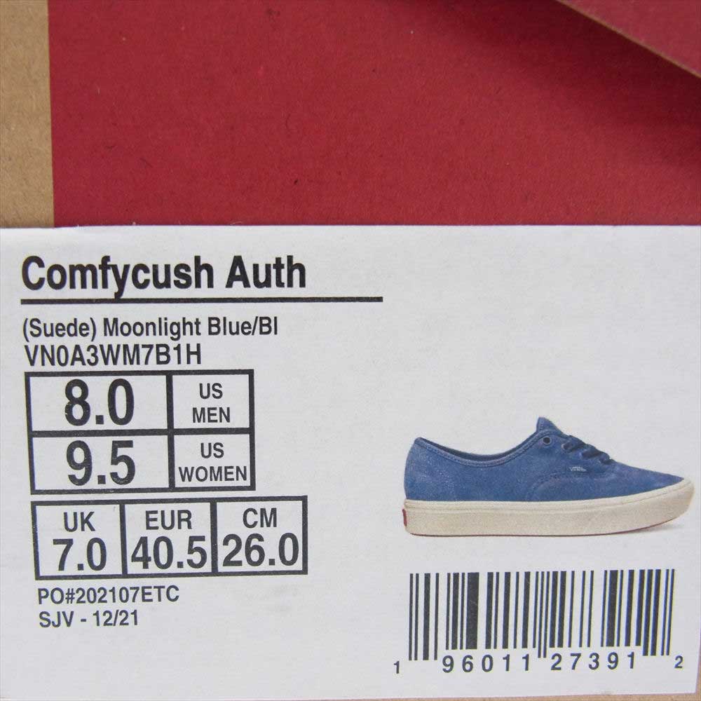 VANS バンズ RON HERMAN RHC ロンハーマン 別注 Comfycush Authentic コンフィクッシュ スニーカー ブルー系 26cm【新古品】【未使用】【中古】