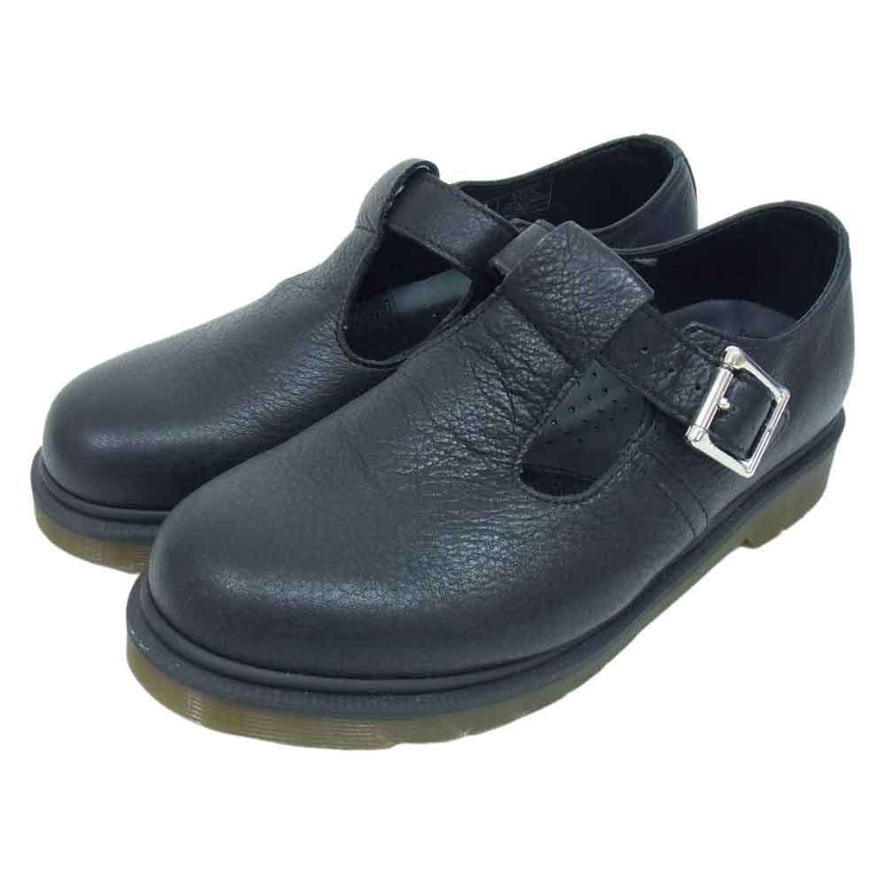 Dr.Martens ドクターマーチン AW501 CORE Polley ポリー ストラップ シューズ Tバー メリージェーン ブラック系 UK6【美品】【中古】