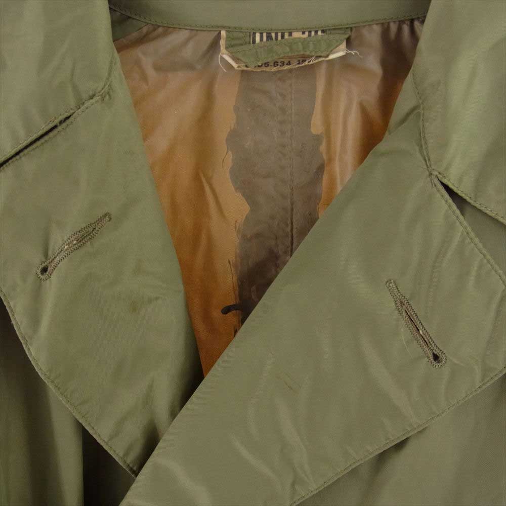 ヴィンテージ 8405-634-4930　 ミリタリー 60s 米軍 USGI 耐水 レインコート  rain coat  カーキ系 不明【中古】