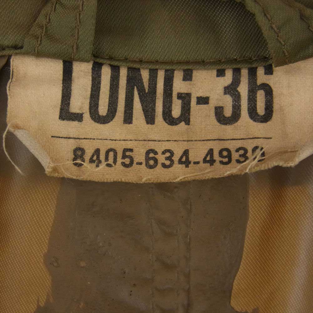 ヴィンテージ 8405-634-4930　 ミリタリー 60s 米軍 USGI 耐水 レインコート  rain coat  カーキ系 不明【中古】