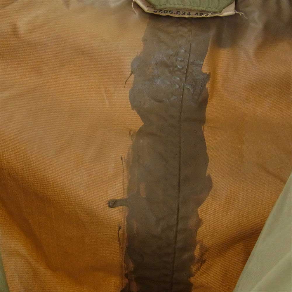 ヴィンテージ 8405-634-4930　 ミリタリー 60s 米軍 USGI 耐水 レインコート  rain coat  カーキ系 不明【中古】