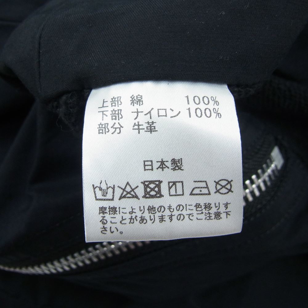 ナエツグロイヒ ROYAL FLASH ロイヤルフラッシュ別注 アームレザーベルト ナイロン レイヤード スウェット ブラック系【中古】