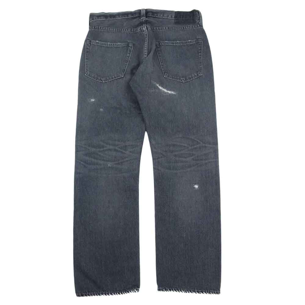 BRU NA BOINNE ブルーナボイン パッチングデニム リペア加工 デニム パンツ ブラック系【中古】