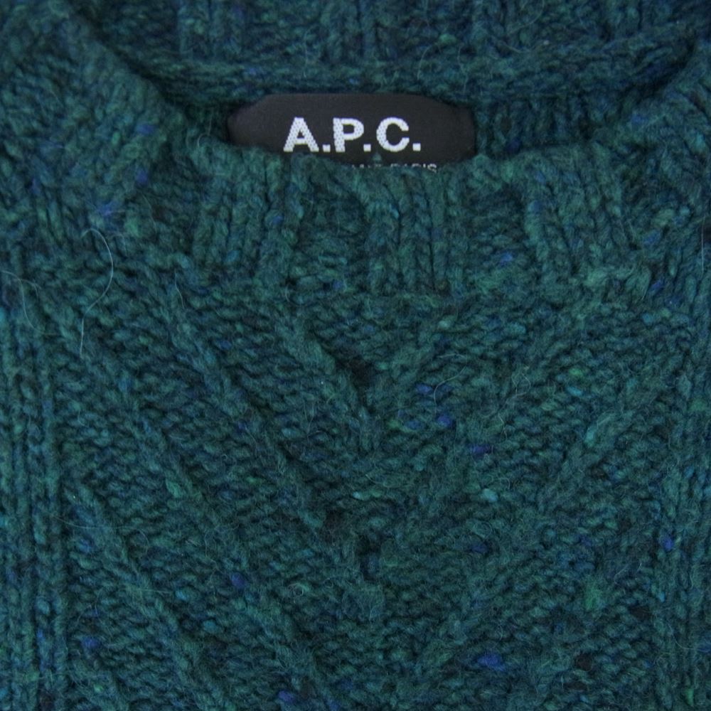 A.P.C. アーペーセー 24211-82301 ニット セーター グリーン系 XS【中古】