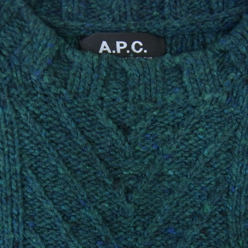 A.P.C. アーペーセー 24211-82301 ニット セーター グリーン系 XS【中古】