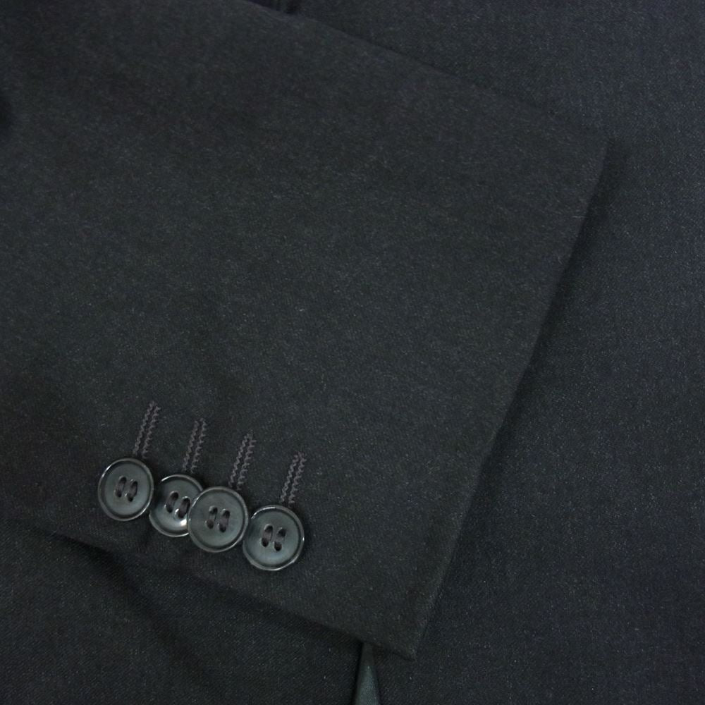 ドルチェアンドガッバーナ G2468T イタリア製 レザーラペル ウール 1B テーラードジャケット ブラック系 46【中古】