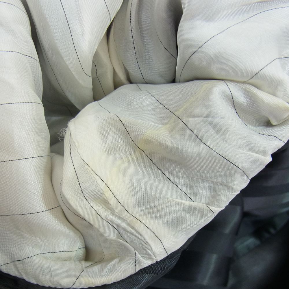 ドルチェアンドガッバーナ G2468T イタリア製 レザーラペル ウール 1B テーラードジャケット ブラック系 46【中古】