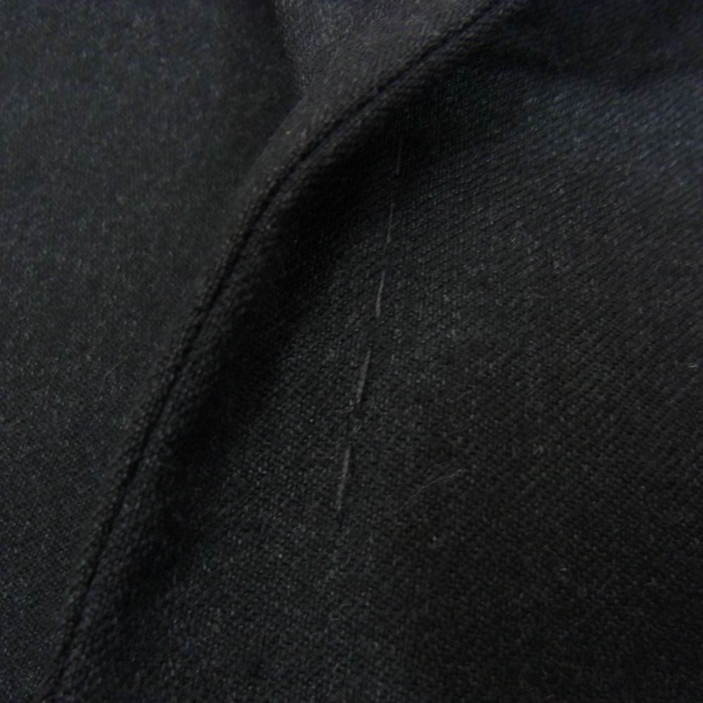 ドルチェアンドガッバーナ G2468T イタリア製 レザーラペル ウール 1B テーラードジャケット ブラック系 46【中古】