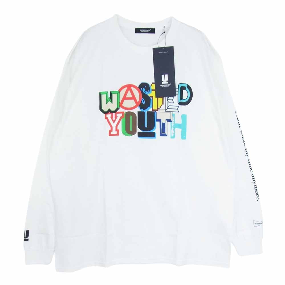 UNDERCOVER アンダーカバー 22AW UC2B9814 × VERDY ヴェルディ グラフィックプリント 長袖 Tシャツ ホワイト系 XL【新古品】【未使用】【中古】