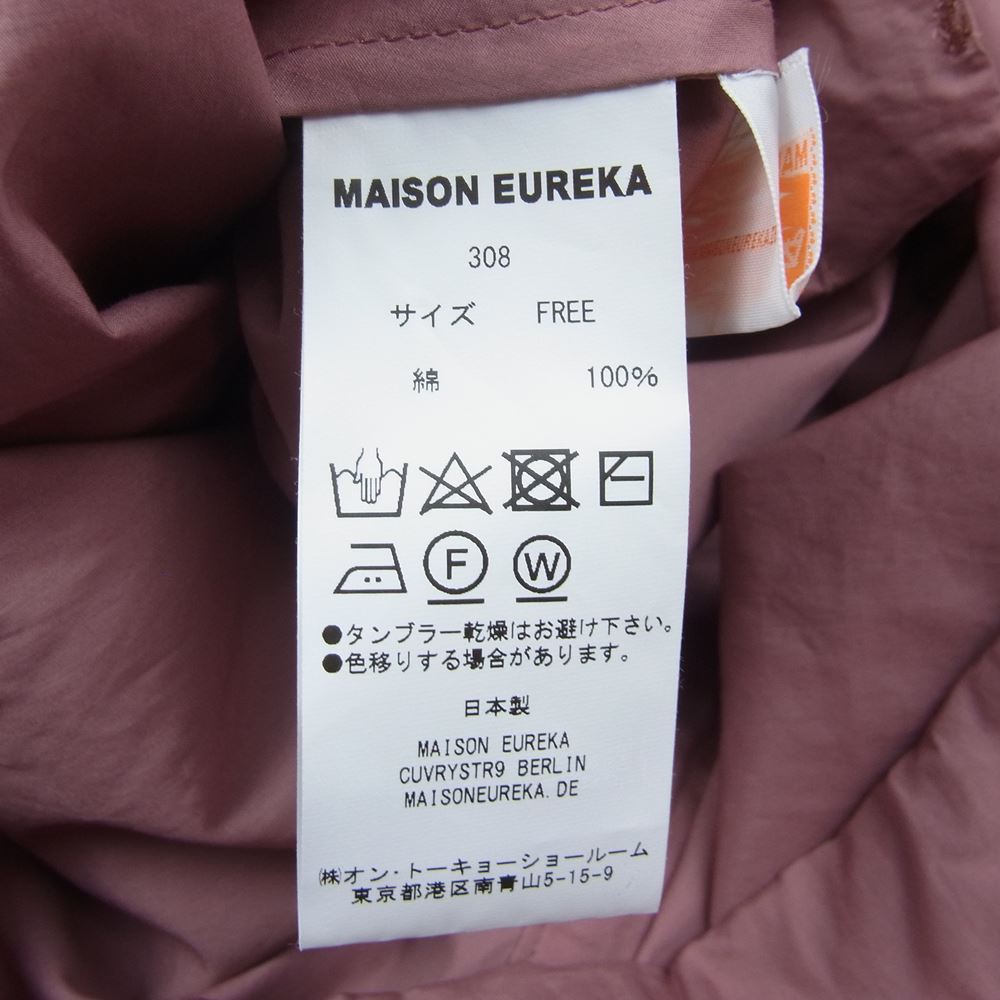 メゾンエウレカ 308 SARROUEL PANTS SHIRTS サルエル パンツ シャツ ピンク系 F【中古】
