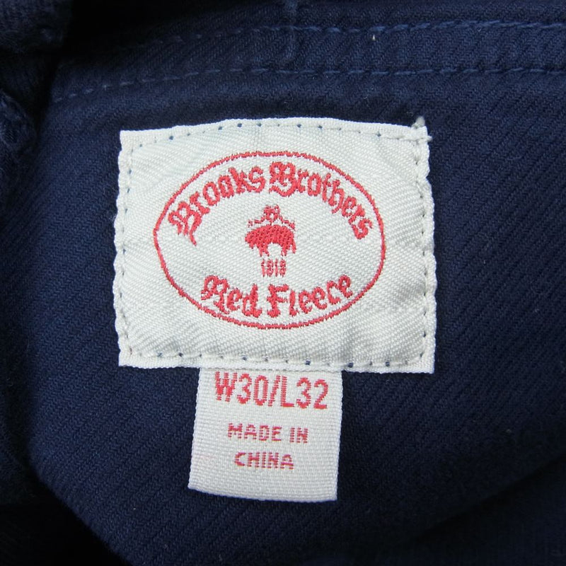 Brooks Brothers ブルックスブラザーズ Red Fleece ストレッチ コットン ブラッシュドツイル ガーメントダイ サープラス ベイカー パンツ ネイビー ネイビー系 30【中古】