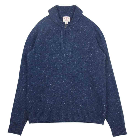 Brooks Brothers ブルックスブラザーズ ハーフジップ ショールカラー ミックス ニット ネイビー ネイビー系 XS【中古】