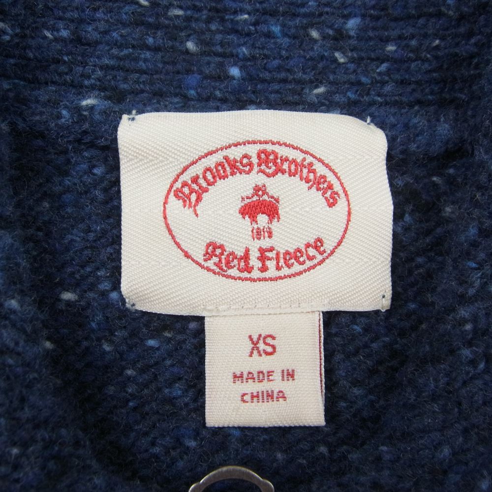 Brooks Brothers ブルックスブラザーズ ハーフジップ ショールカラー ミックス ニット ネイビー ネイビー系 XS【中古】