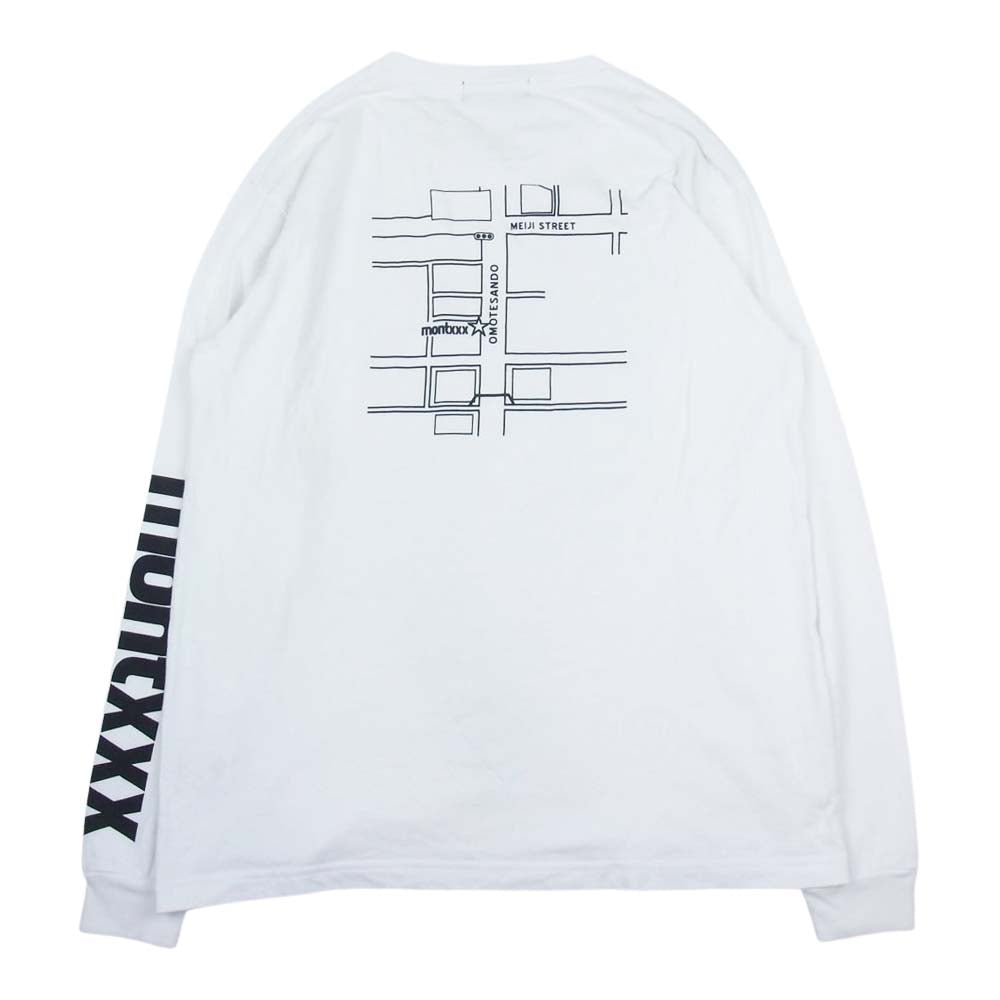GOD SELECTION XXX ゴッドセレクション LONG SLEEVE TEE バックプリント ロングスリーブ Tシャツ 長袖 ホワイト系 S【中古】