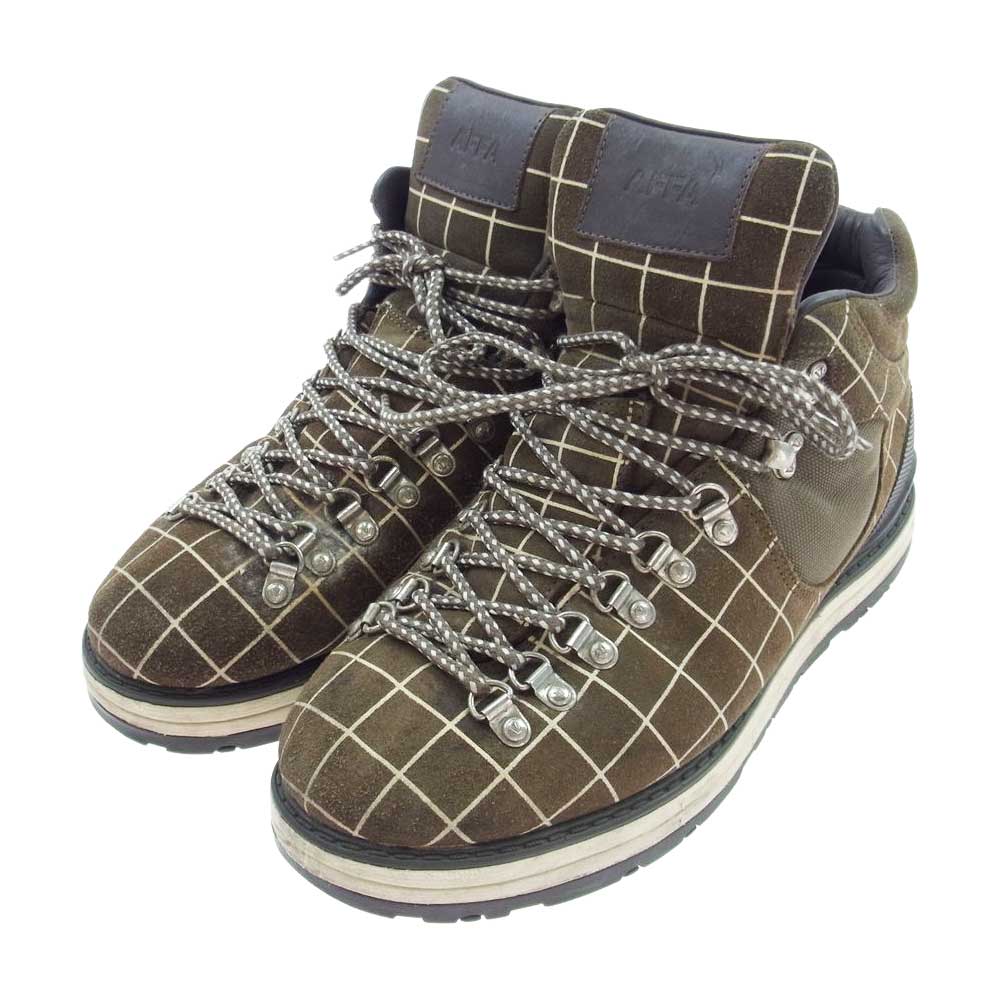 VISVIM ビズビム × AFFA SERRA セラ スパイダー マウンテン ブーツ カーキ系 US9.5【中古】