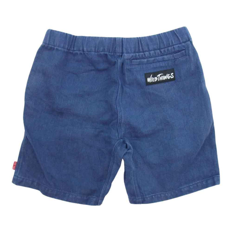 WILDTHINGS ワイルドシングス WT070071 ベルト ショート パンツ ショーツ ネイビー系 M【中古】