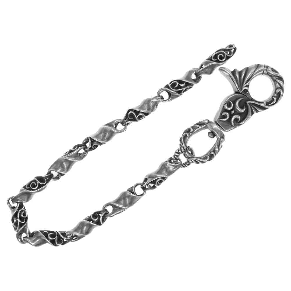 エムジーシー ツイストリボン ウォレットチェーン シルバー系【中古】