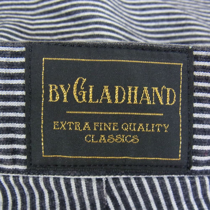 BY GLADHAND バイグラッドハンド BYGH-15-SS-14 ストライプ ワーク パンツ ネイビー系 M【中古】